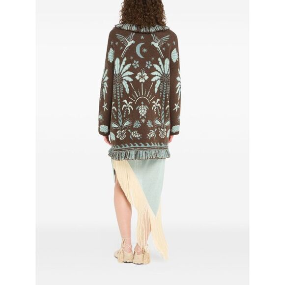 Alanui Women Echoes Of The Island Wool And Cotton Cardigan - Picture 3 of 5
